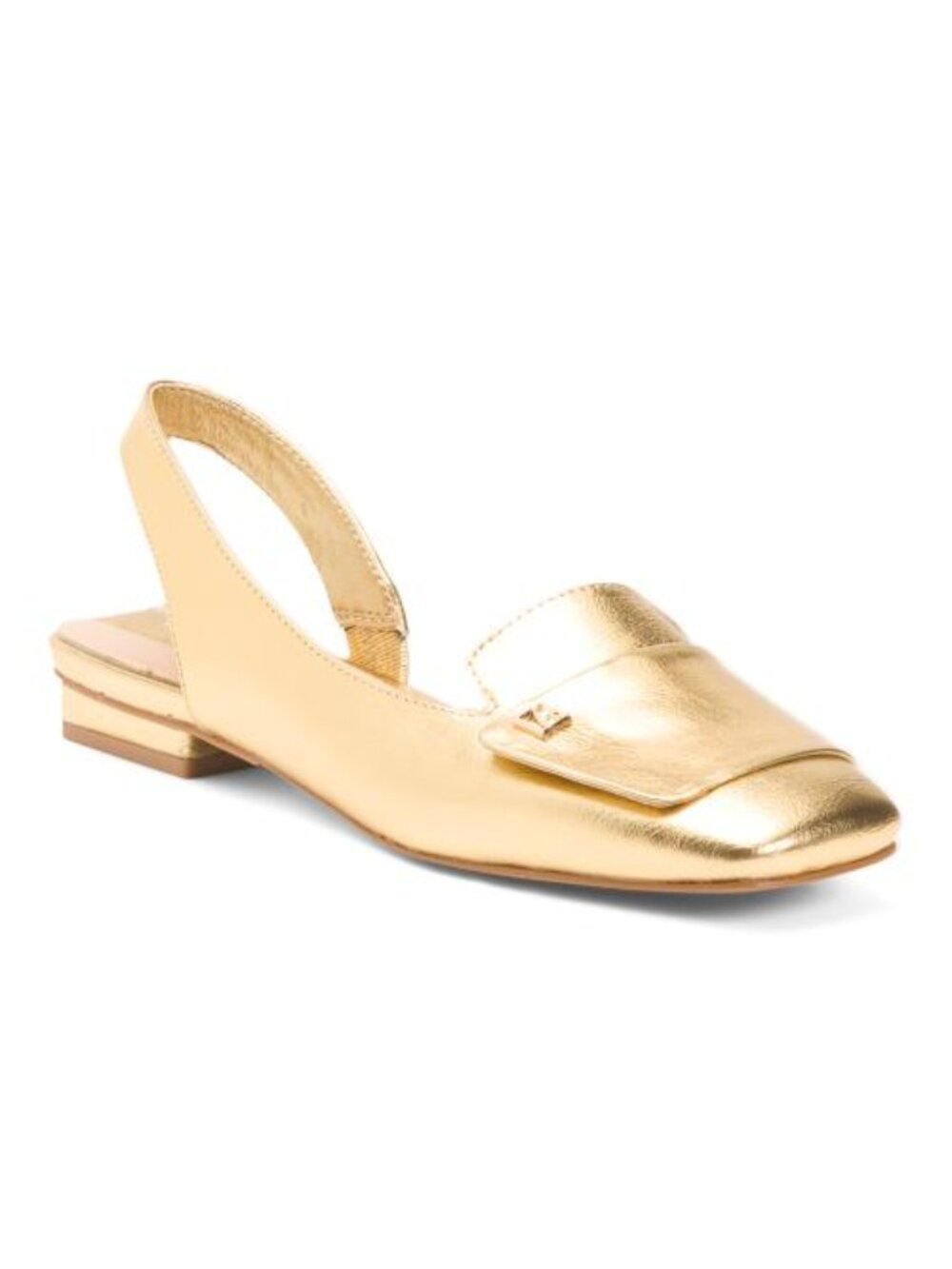 FRANCO SARTO Gold Tegan Slingback Flats
